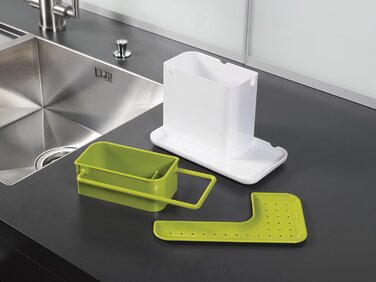 Органайзер для раковини біло-зелений Caddy Sink Tidy Joseph Joseph