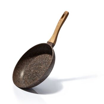 Сковорода Fissman MONBLANE STONE 24x4,9см CHOCOLATE (4274)