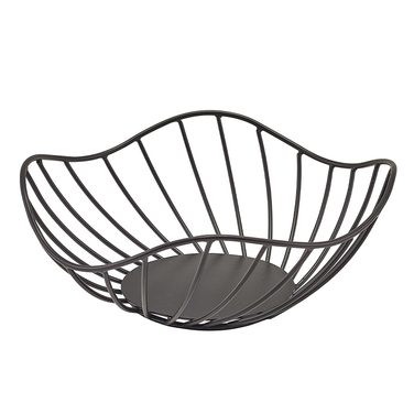 Корзина 20*8 см, черная, металлическая, Lotus Leaf, GenWare