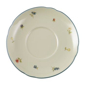Блюдце до чашки для сніданку 16 см Streublume blauer Rand Marie-Luise Seltmann
