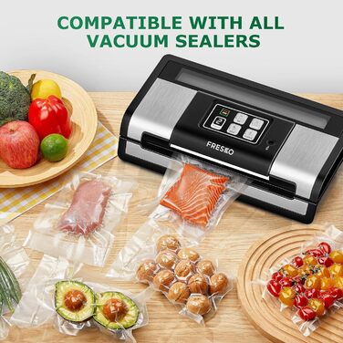 Вакуумні пакети 100 пакетів 15 x 25 см Fresko