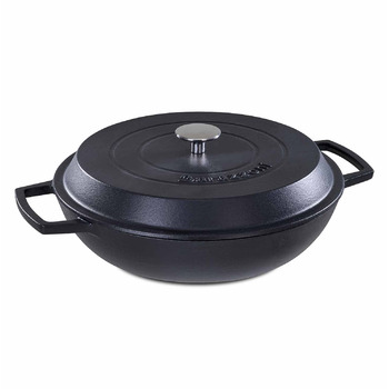 Кастрюля низкая с крышкой 30 см 3,5л Ghisa BARAZZONI