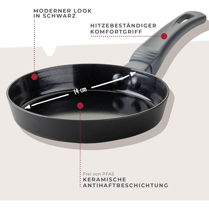 Мини сковорода 14 см с антипригарным покрытием Statement Fackelmann