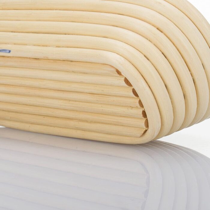 Кошик для вистоювання Westmark, для тіста для хліба вагою 1500-2000 г, овальний, довжина приблизно 40 см, ротангова тростина, світло-бежева, 32022270 (набір з 2 шт. , довжина 39,5 см)