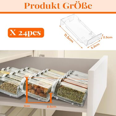 Органайзер для спецій на 24 предмети Aonext