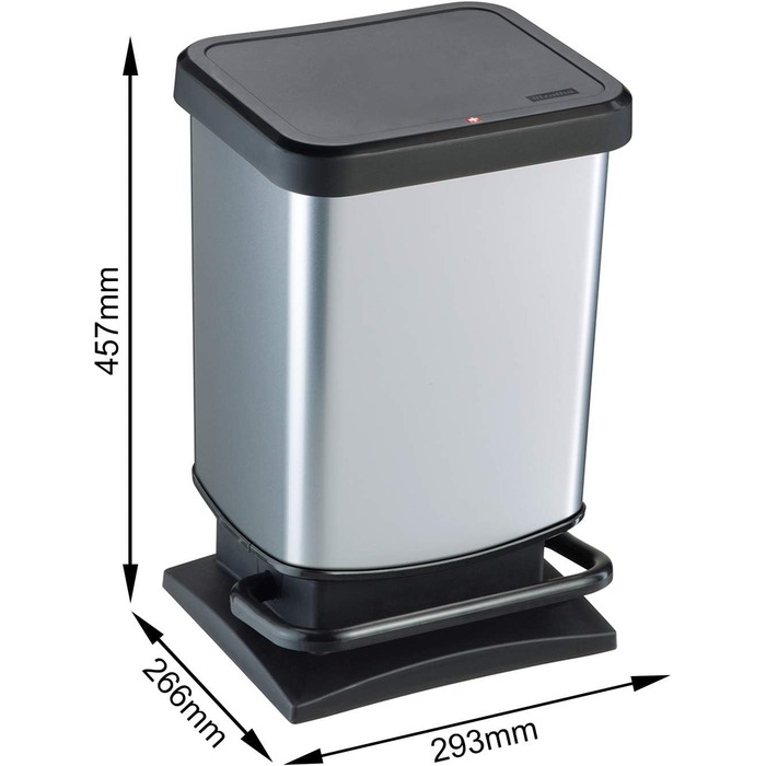 Сміттєвий бак з кришкою 20 л Rotho