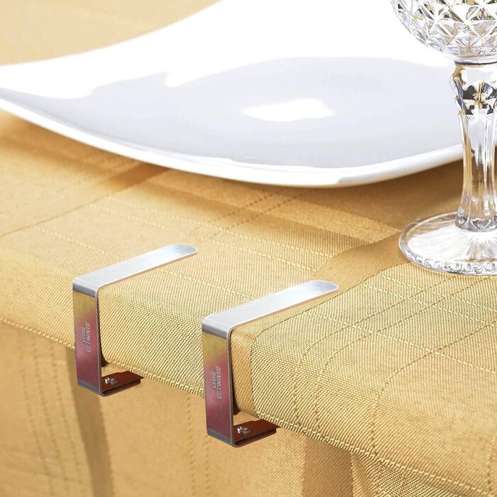 Затискачі для скатертин з нержавіючої сталі 8 предметів Blooven