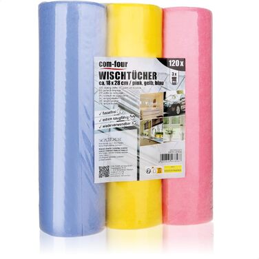 Серветки для прибирання кухні 120 шт 18 x 28 см com-four