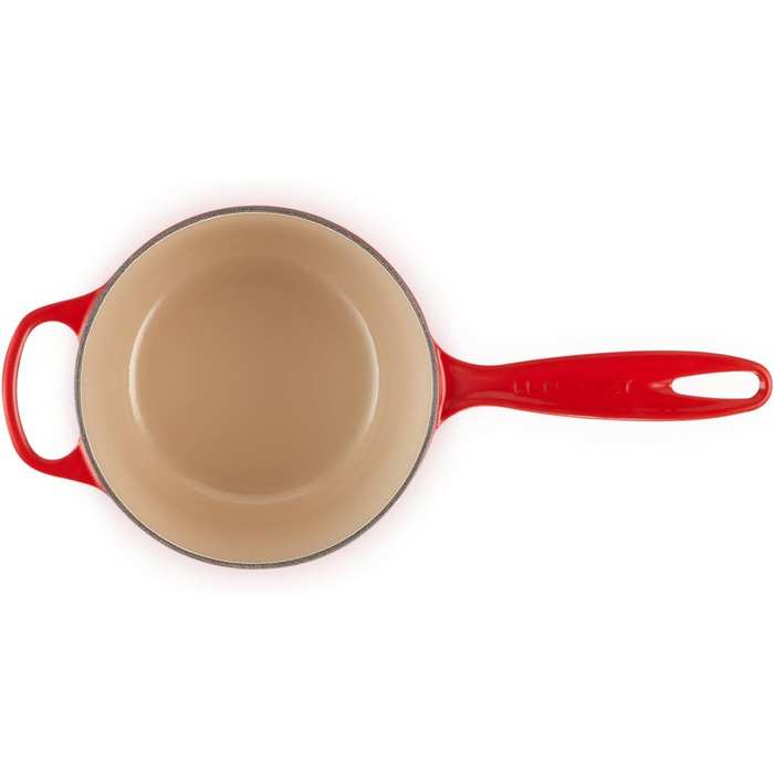 Чугунный сотейник Ø 16 см, 1,2 л с крышкой, вишнево-красный Signature Le Creuset
