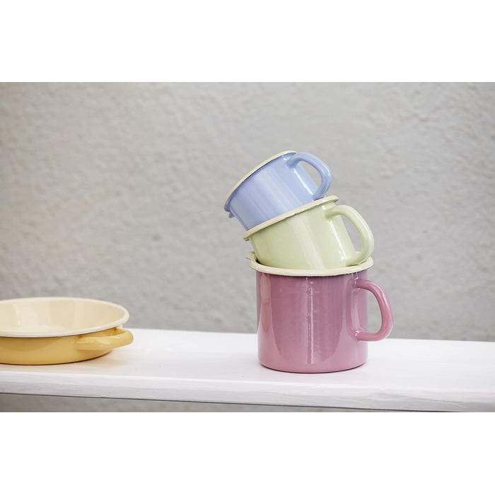 КОЛЬОРОВИЙ/ПАСТЕЛЬНИЙ, колір бірюзовий, діаметр 14 см, висота 12,5 см, місткість 1,7 л, емаль, індукція, 0041-006, Schnabeltopf 14, CLASSIC -