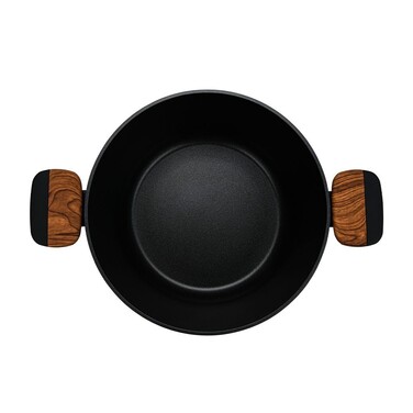 Каструля Fissman FEORELLA 24x11,5 см 4,43 л зі скляною кришкою алюміній з антипригарним покриттям (14514)