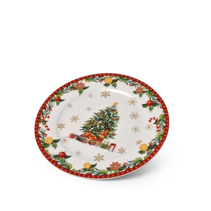 Тарелка Fissman NEW YEAR 19,5 см фарфор (13824)