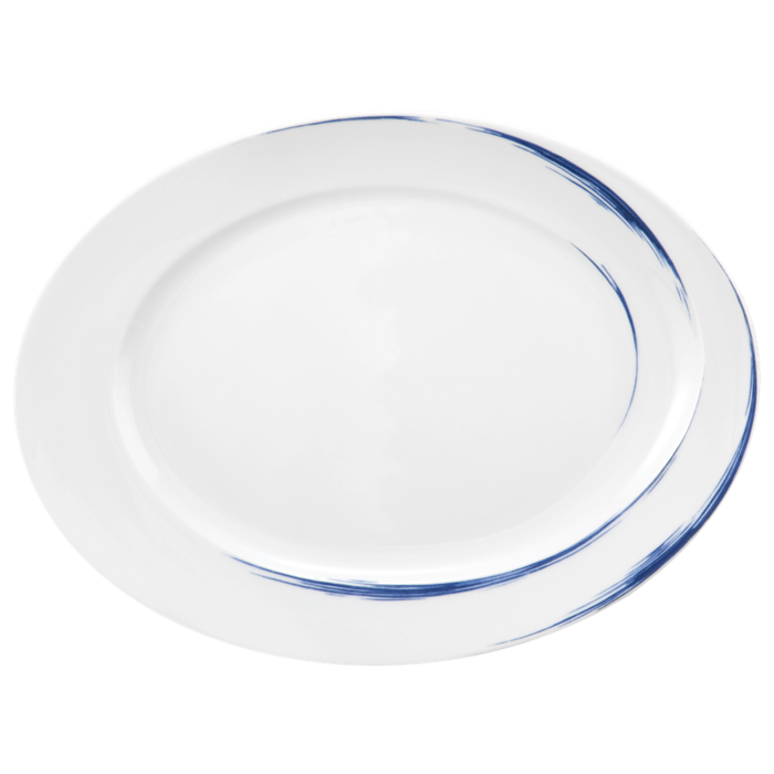 Тарілка овальна 32x26,5 см Blue Brush Seltmann