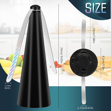 Набір з 2 вентиляторів для відлякування комах чорний Uwelliky