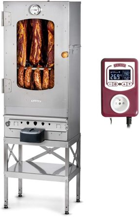 Коптильна шафа на 10 кг м'яса електрична з підставкою 2000 Вт Kaiser Company