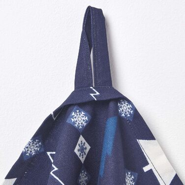 Набор из 3 рождественских кухонных полотенец 50 x 70 см, синий/белый Homescapes