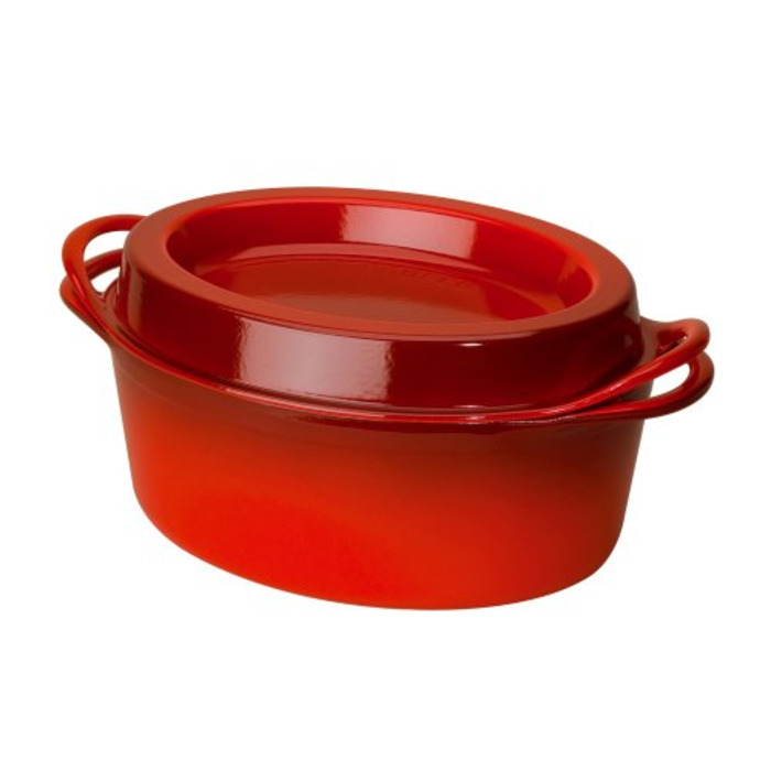 Блюдо для запікання овальне 28 см, вишневе Le Creuset