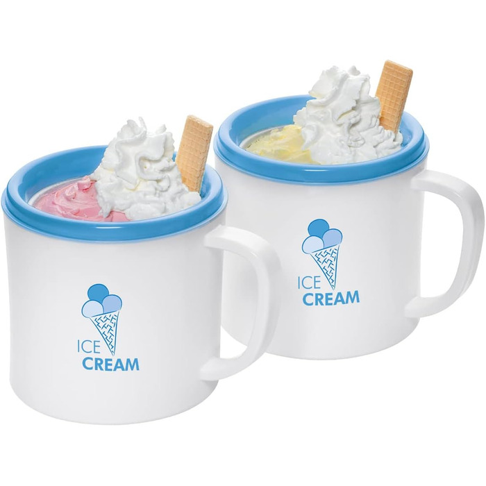 Виробник морозива Clatronic до 1500 мл Сорбет, морозиво, заморожений йогурт Час приготування 20-40 хвилин Вкл. пропозиції рецептів Отвір для заправки Виробник морозива з холодним зберіганням ICM 3764 (2x500 мл)