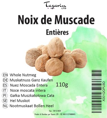 Цільний мускатний горіх 110 г Tazarin LTD