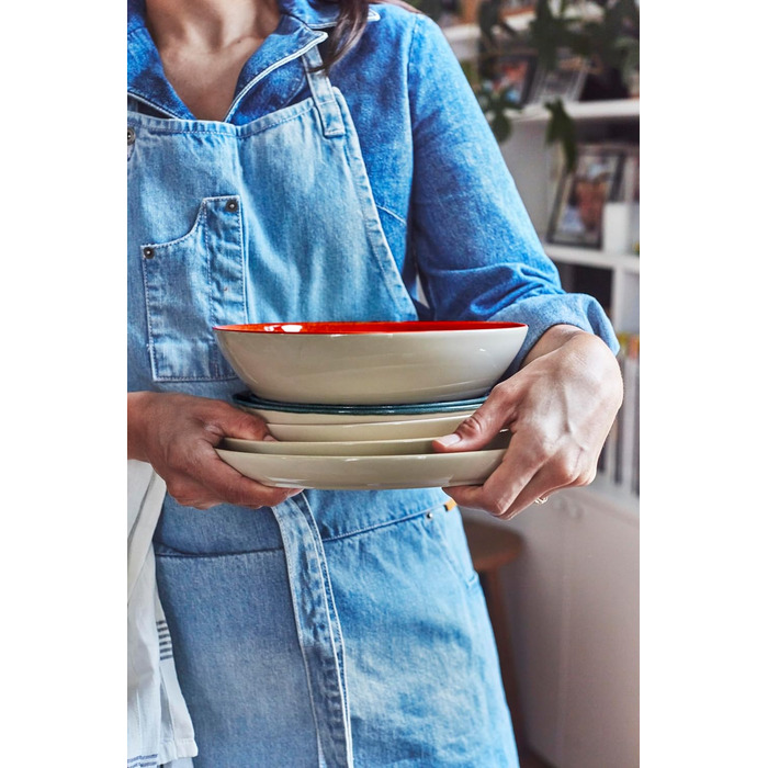 Миска для пасти 22,2 см, океан/кремовий Everyday Emile Henry