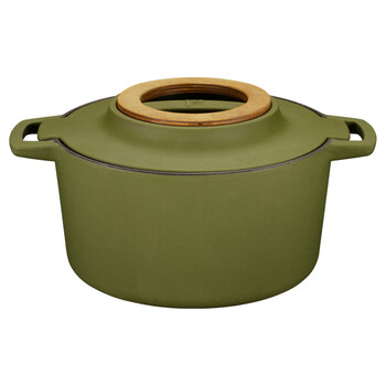 Каструля чавунна Fiskars Norden 4л колір кропива (1071128)