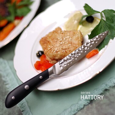 Універсальний ніж Fissman HATTORI 13 см hammered (2532)