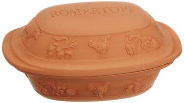 Жаровня середня з рустикального мотивами, 35 х 16,5 х 22,5 см, Römertopf