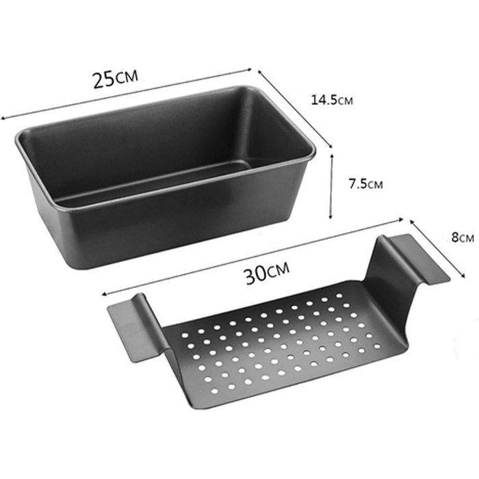 Чавунна форма для випікання хліба 25 см, чорна Hensych