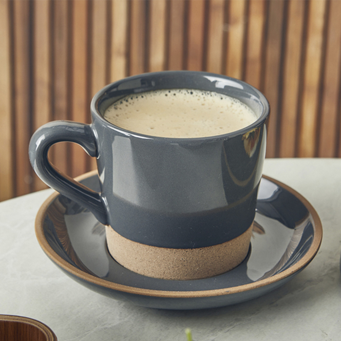 Чашка 340 мл, серая, Kava Dark Grey Stoneware, GenWare