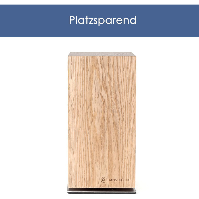 Ножовий блок магнітний з деревини акації Hanseküche