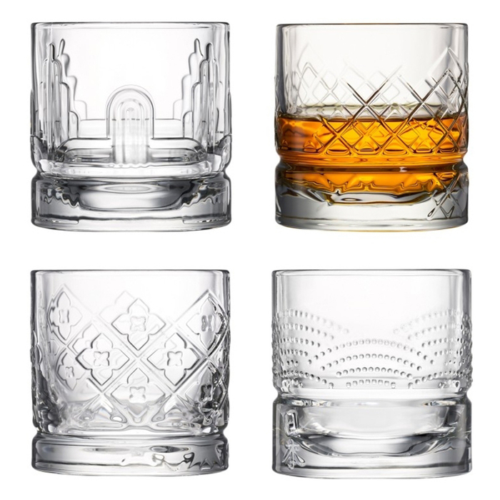 Склянка 300 мл, набір 4 шт., 4 різних дизайну, Dandy, La Rochere