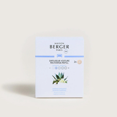 Картридж для дифузора для автівки Maison Berger Paris з ароматом AGAVES GARDEN, 2 шт.