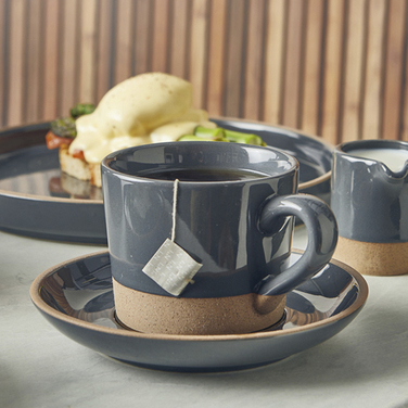 Чашка 340 мл, серая, Kava Dark Grey Stoneware, GenWare