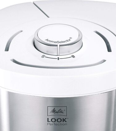 Крапельна кавоварка, біла, зі скляним глечиком Melitta