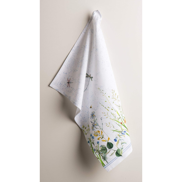 Набір з 3 багатоцільових кухонних рушників Maison d&39 Hermine Сільське Різдво зі 100 бавовни Барні рушники День подяки/Різдво (50 см x 70 см) (Fleurs De Mai)