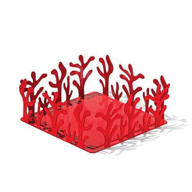 Тримач серветок 20,5х8,3х20,5 см червоний Mediterraneo Alessi