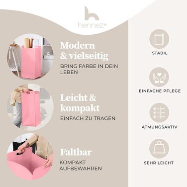 Кошики для зберігання, сумісні з IKEA KALLAX Shelf - Кошик для зберігання деревини Small Anthracite - Коробка для зберігання Полиця Кошик для зберігання - Паперовий ящик Кошик з фетру Складний кошик для білизни (75 л, рожевий)