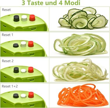 Спіральна овочерізка 4 в 1 ручна 8,5 см MOOREDLIFE