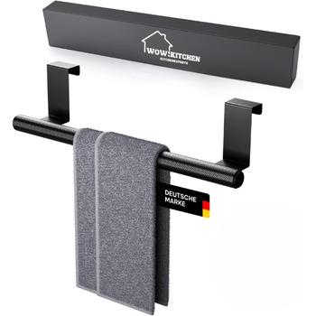 Тримач для рушників 37 см чорний Kitchenexperts