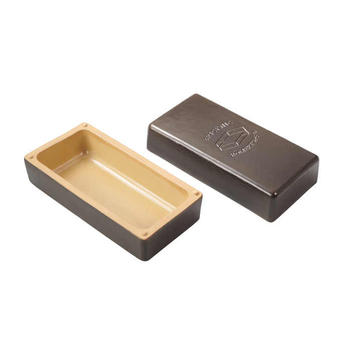 Ємність для запікання в формі цегли для барбекю, чорний, BLACK EDITION Römertopf