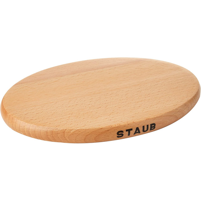 Підставка деревяна магнітна 21 см, овальна Staub
