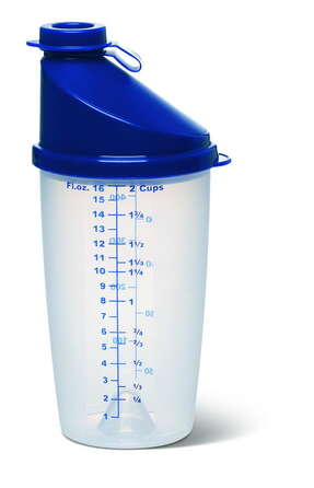 Прозора склянка Emsa для змішування SUPERLINE (синя), 0,5 л