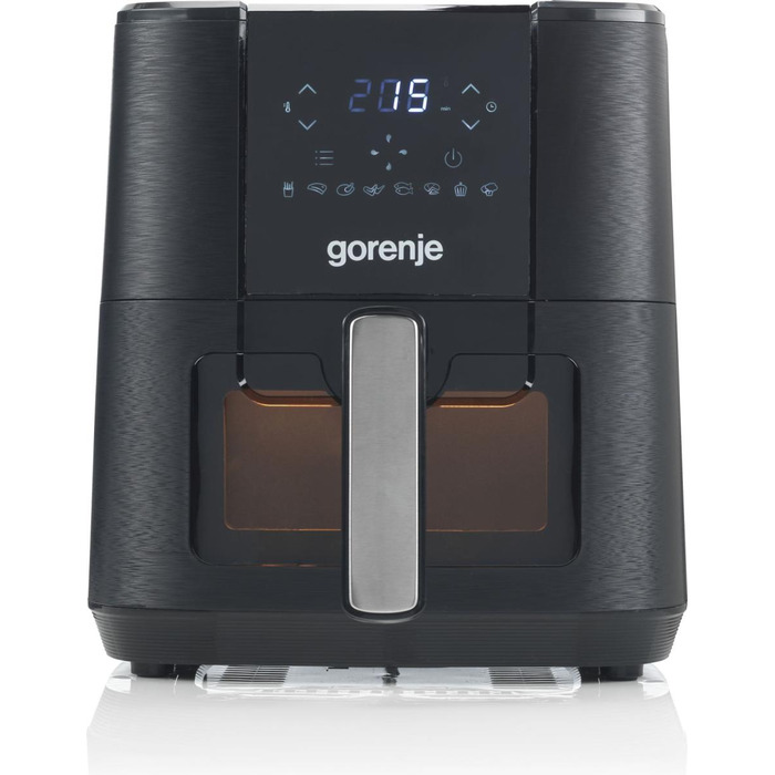 Gorenje Мультипечь 1350Вт, чаша-5.4л, сенсорное управл., 8 авто. программ, пластик+металл, черный