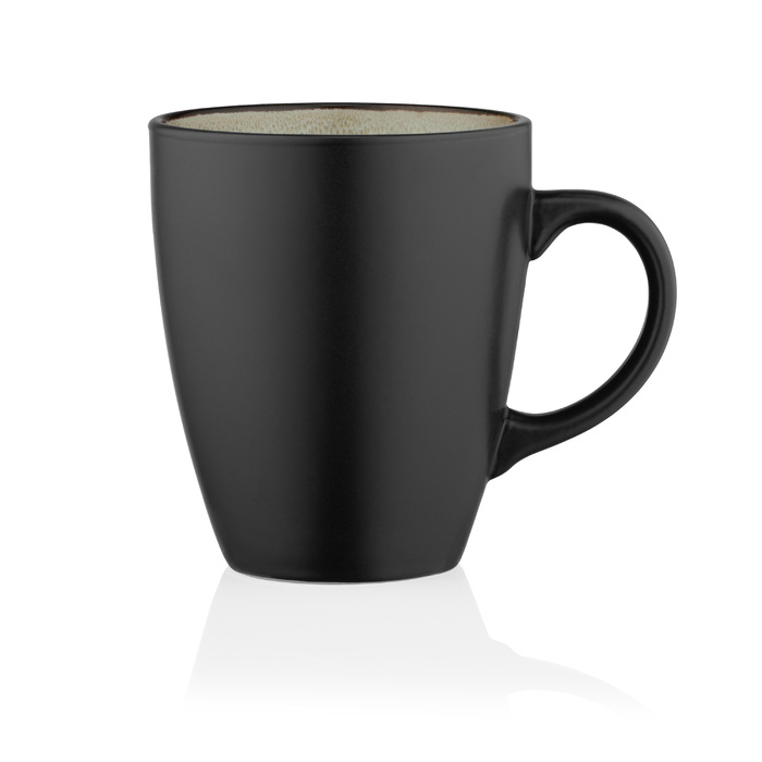 ARDESTO Bolzano Cup, 380мл, керамика, черный и зеленый