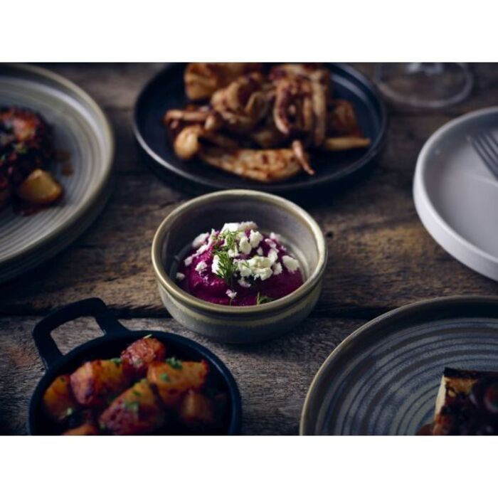 Миска для тапас 170 мл, 10 х h3 см з бортиком, Terra Porcelain Matt Grey, GenWare