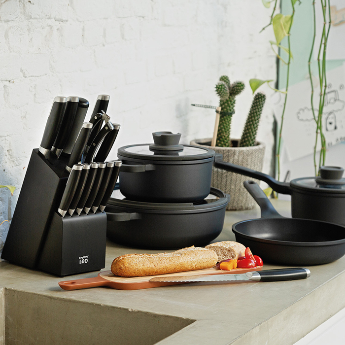 Набір ножів BergHOFF LEO GRAPHITE у колоді, 13 шт.