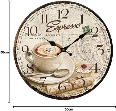 Настінний кухонний годинник 30 см YOAI