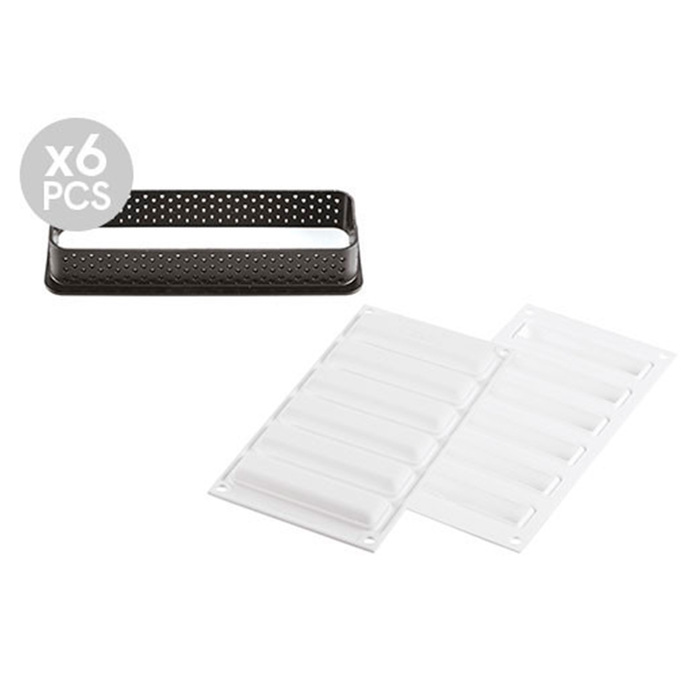 KIT TARTE RING RECTANGULAR 120x35 MM Форма из резины