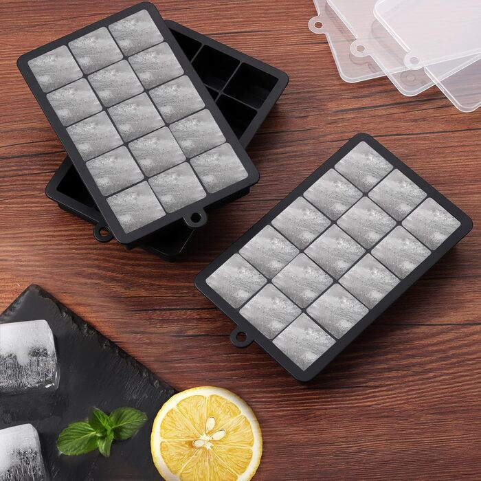 Силіконова форма для льоду 3 шт чорний Sinnsally