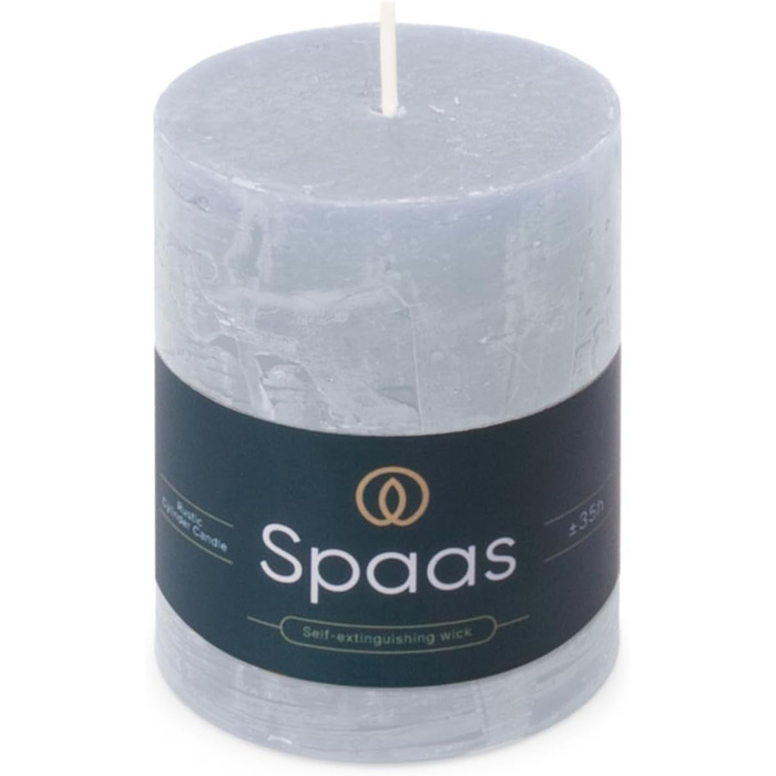 Свічки Spaas Rustic Pillar 70/95 мм 35 шт. - Світло-рожеві (світло-блакитні)